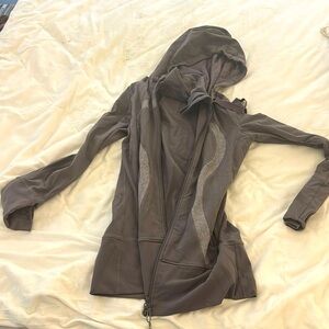 LULULEMON long scuba hoodie. Barely worn, size 8. So soft and comfy